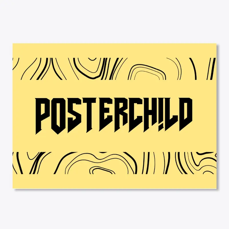 Topographic Poster Child Sticker