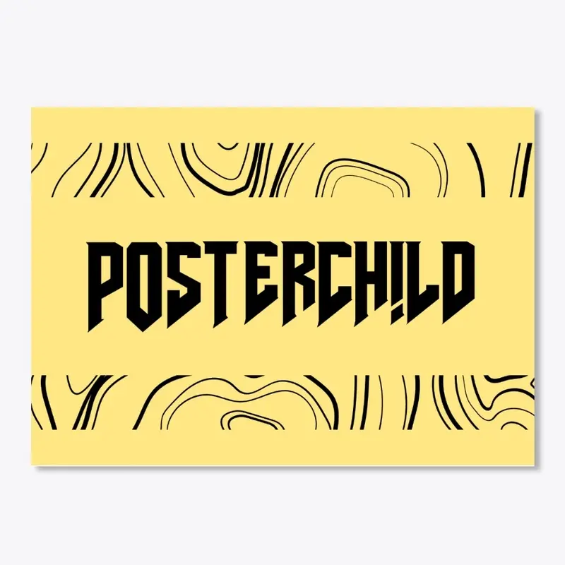 Topographic Poster Child Sticker