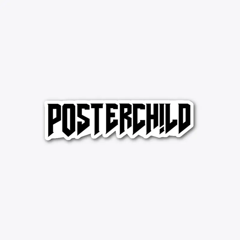 Horizontal Poster Child Logo Sticker